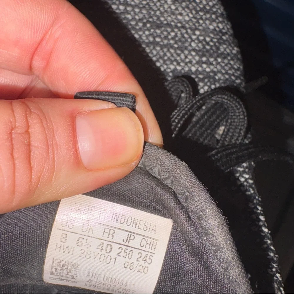 Adidas Cloud Foam Women’s Black and Gray Knit Sneakers - Picture 7 of 7